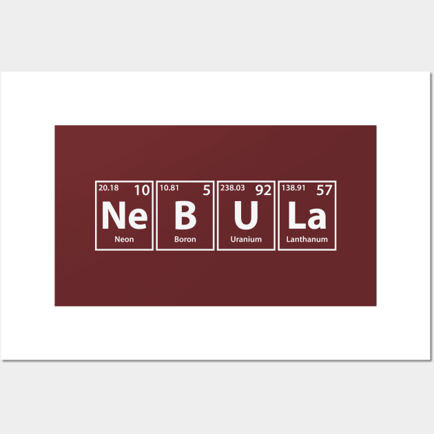 Nebula Elements Spelling Wall Art by cerebrands